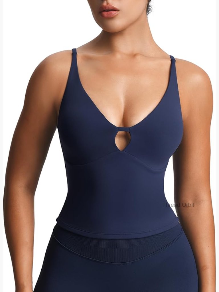 Sleeveless Sculpt Longline Tank Top For Workout Yoga Gym